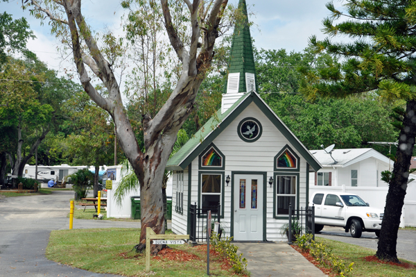 a small chapel at the KOA